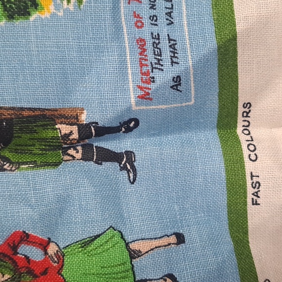 Vintage Irish Linen Tea Towel Ireland Land of Song NWOT 1980 Tapestry - Picture 7 of 8